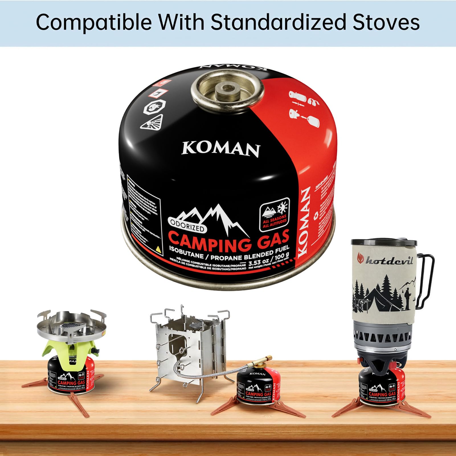 Amazon.com: KOMAN Isobutane Fuel Canister Backpacking Stove Fuell