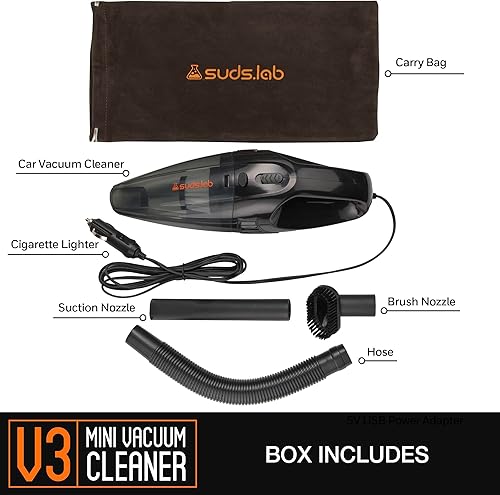 Miniatura 7 de Suds Lab V3 - Mini cable largo de vacío, accesorios compactos versátiles para encendedor de cigarrillos de coche