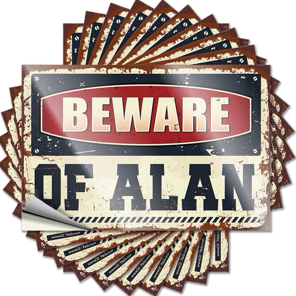 Emo Western Sticker - Beware of Alan Tumbler Waterproof Vinyl Sticker(6X9CM)