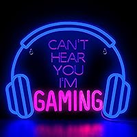 Vista 20 de Kavaas Letrero de Neón para Videojuegos, Letrero de Neón de Hongo para Decoración de Sala de Juegos, Cueva de Hombre, Habitación de Niños