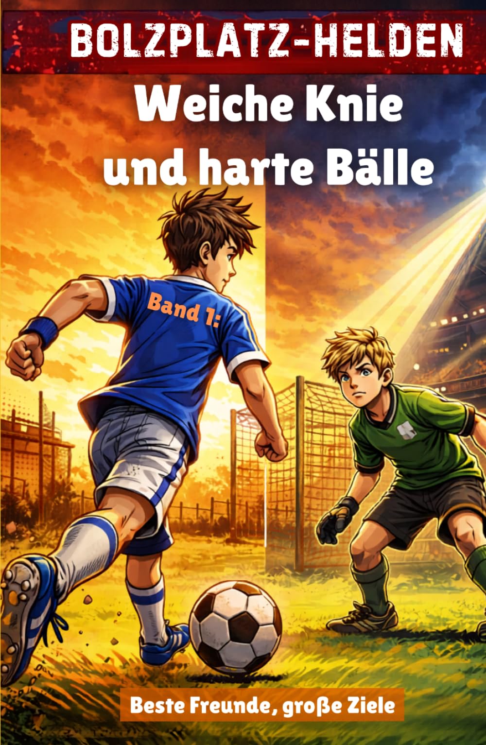 Bolzplatz-Helden: Weiche Knie und harte Bälle (Bolzplatz-Helden: Die Fußball-Serie für junge Champions)