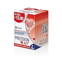 Pression Act, Integratore Alimentare Utile per Mantenere Livelli Normali di Pressione Arteriosa, a Base di Biancospino, Gelso bianco, Olivo e Zenzero, 1 Confezione da 60 Capsule