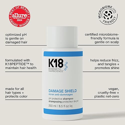 Miniatura 2 de K18 Champú protector Damage Shield, reduce el encrespamiento y los enredos, mantiene la salud del cabello