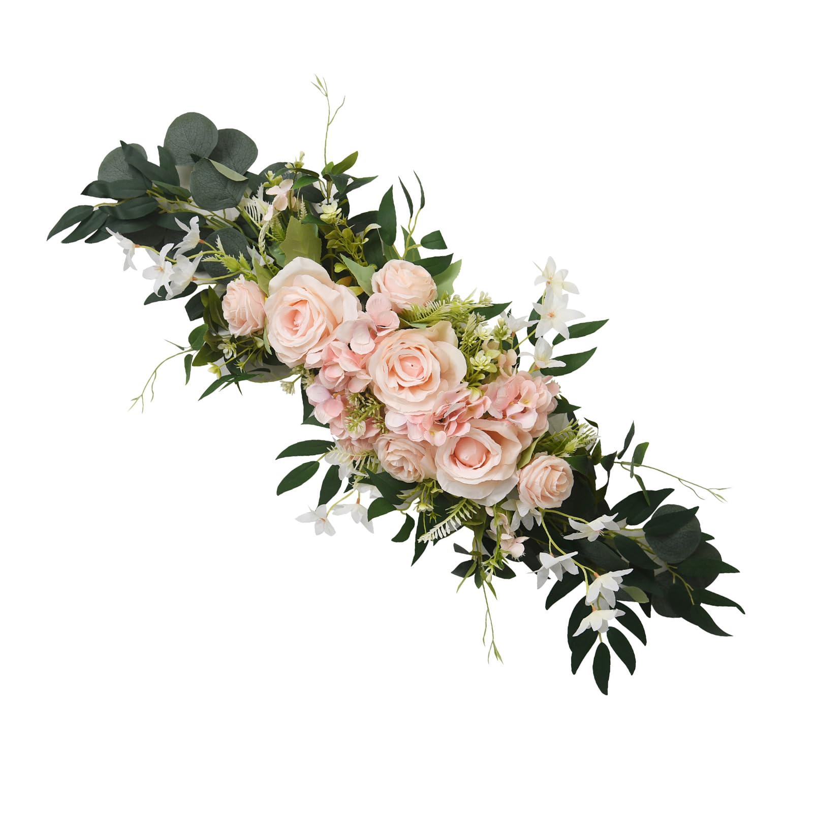 JSGHGDF Realistic Simulation Silk Roses Flower for Chair Back Arrangement Wedding Backdrop Decoration Banquet Table Centerpieces Wedding Background Flower