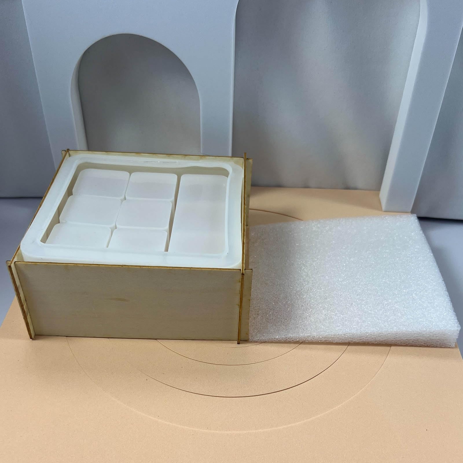 Lippenstift Aufbewahrungsbox, handgefertigte Silikonform für Kristall Epoxidharz Formen, stapelbare Schmuckschatulle, Pigmentflaschenform, dekorativer Make up Organizer