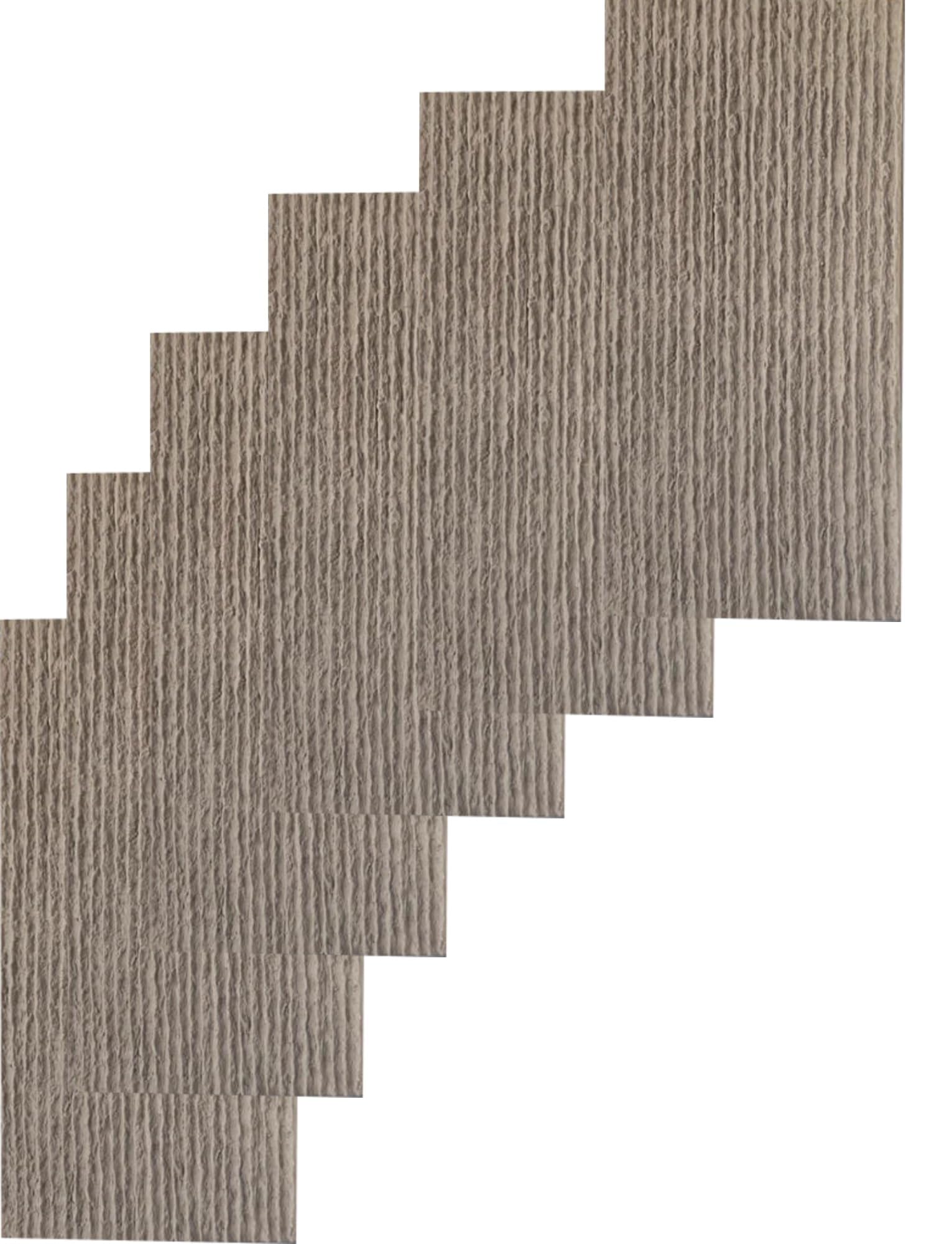 Panel de pared de piedra sintética de poliuretano: imitación de roca de río y cascada. Revestimiento decorativo de fácil instalación for paredes interiores y exteriores.(Cement Gray,6-Pack)