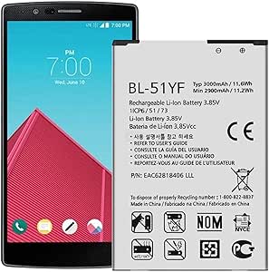 100% Batteria Originale 3000mAh BL-51YF BL51YF BL 51YF Per Telefono LG G4 H810 H815 H818 F500 US991 VS986 Batteria Di Alta Qualà - Foto 5