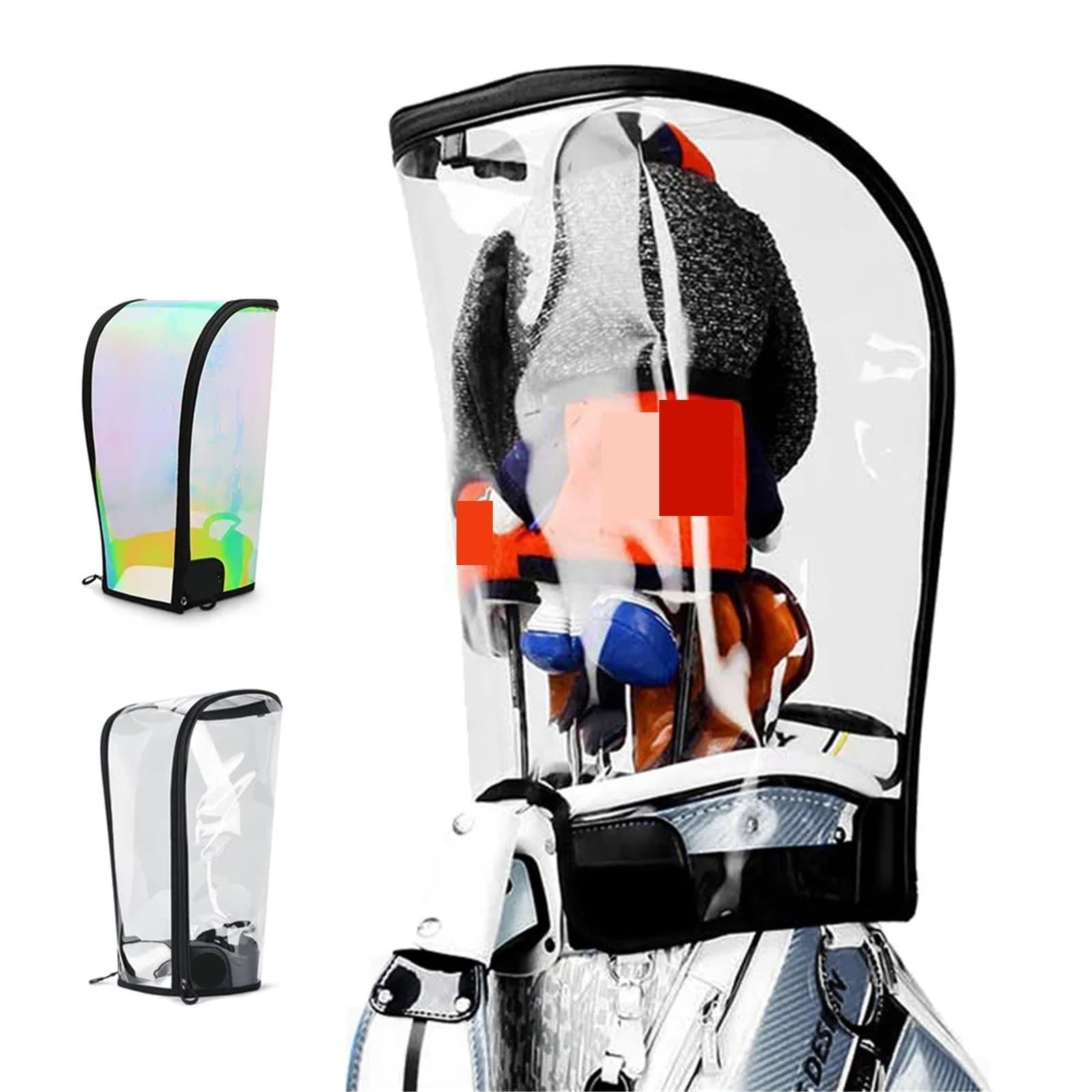 Funda para Bolsa De Golf Bolsa de Golf, Cubierta Impermeable for Lluvia, protección capó, Bolsas Ligeras for Palos, Suministros Protectores Coloridos Transparentes