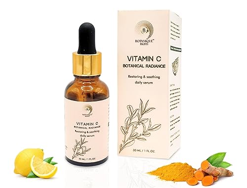 Miniatura 1 de Suero facial con vitamina C, iluminador, hidratante, brillante con ácido hialurónico, cúrcuma, vitamina E, extracto de té verde, antienvejecimiento