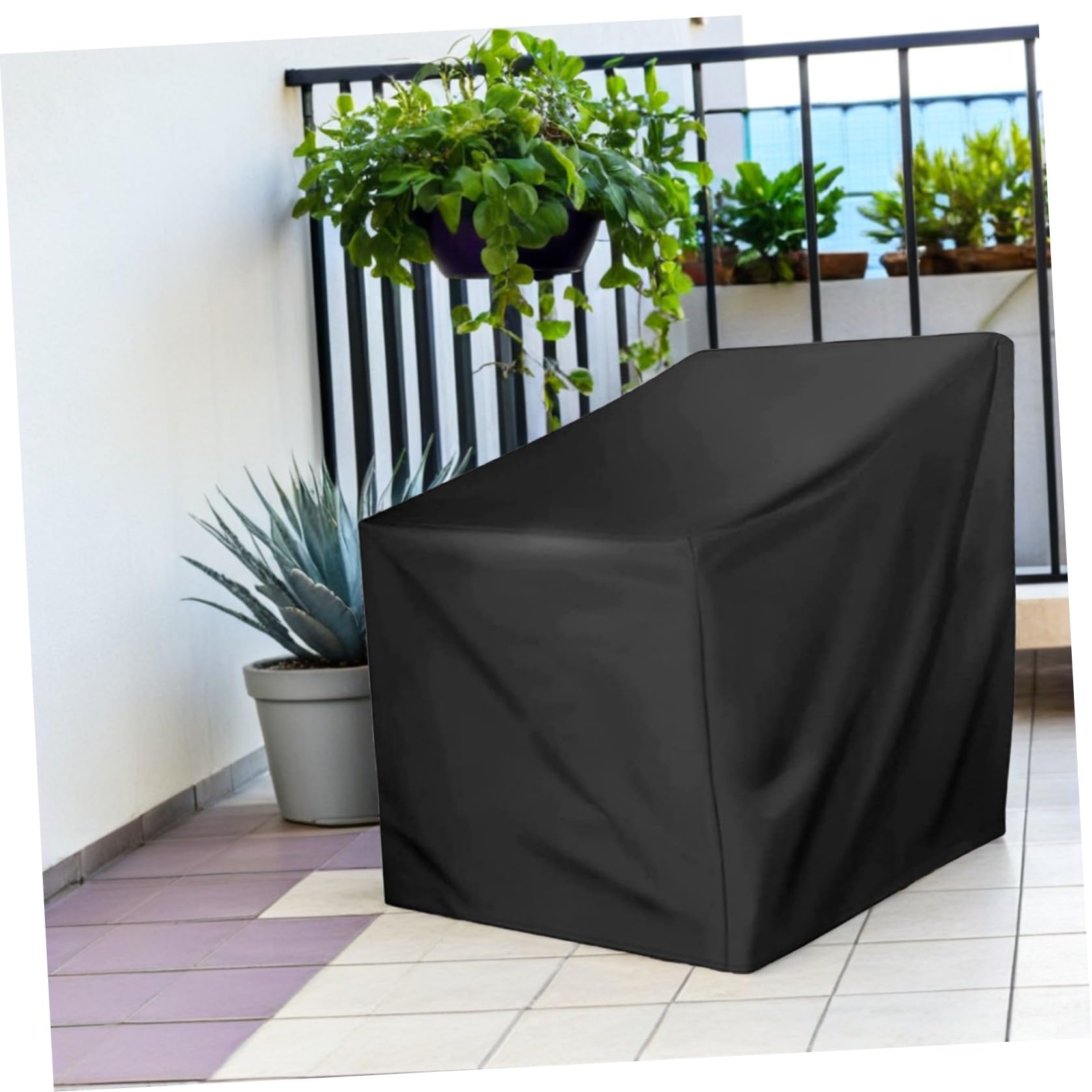 DOITOOL Fodera Resistente per Sedia a Dondolo da Giardino, Copertura per Poltrona Girevole da Esterno, Protezione per Mobili da Patio e Sedie da Prato