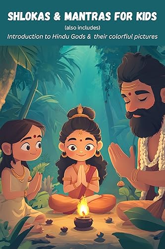 Shlokas &amp; Mantras for Kids: Introduction to Hindu Gods with colourful pictures &amp; detailed meaning of their mantras in Hindi &amp; English