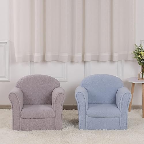 Miniatura 14 de AFBKSS&BB Sofá para niños, silla con reposabrazos para niños, muebles para niños de construcción de madera resistente, sofá para niños en edad