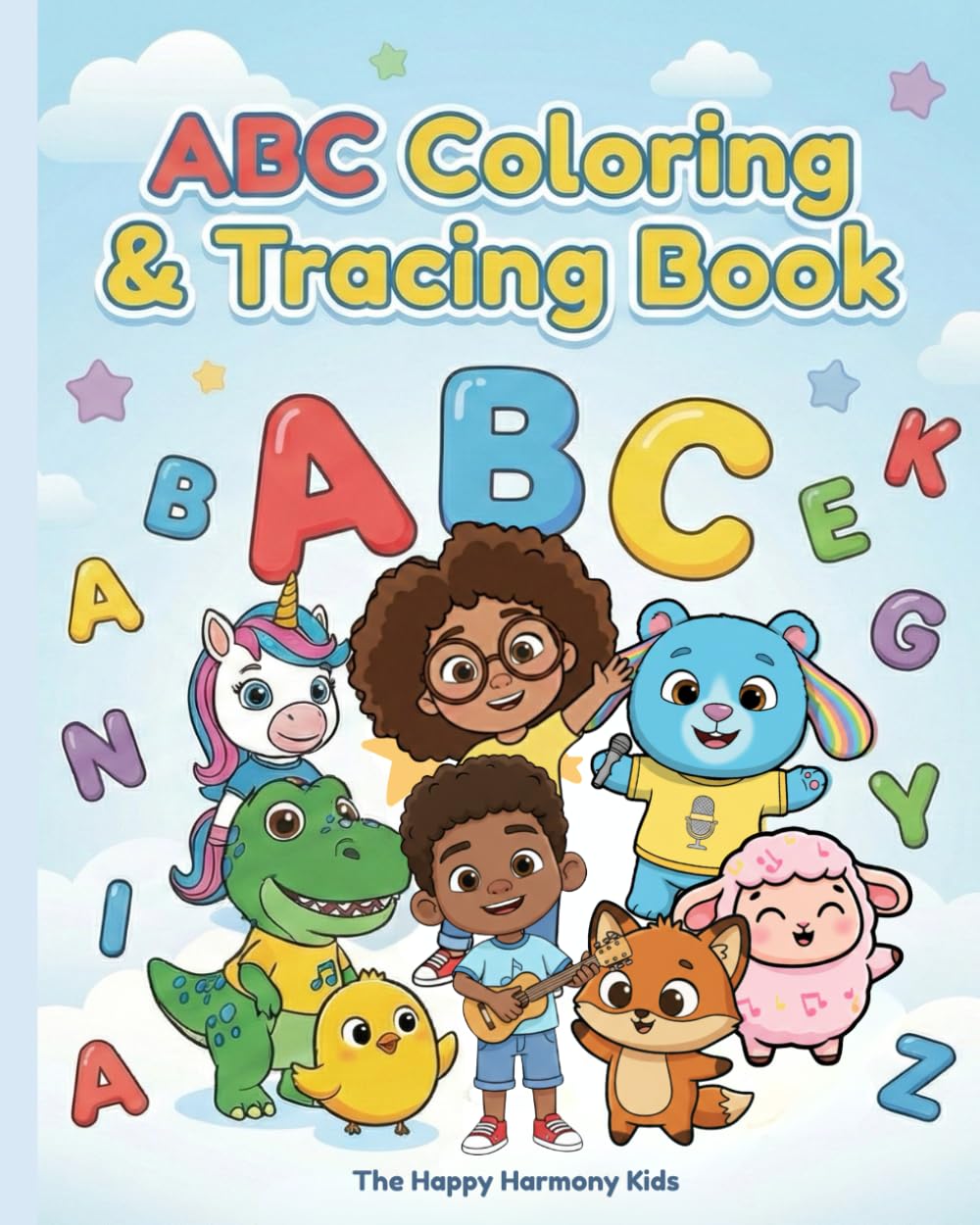 ABC Coloring & Tracing Book: Color, Trace, and Learn Letters A–Z for Toddlers Ages 1–4