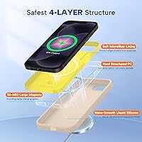 Vista 1382 de Miracase Funda diseñada para iPhone 13 Pro Max con protector de pantalla, [forro de microfibra suave antiarañazos], funda protectora de silicona