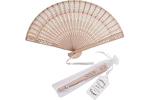 Personalized Fans for Wedding (50 Sets)