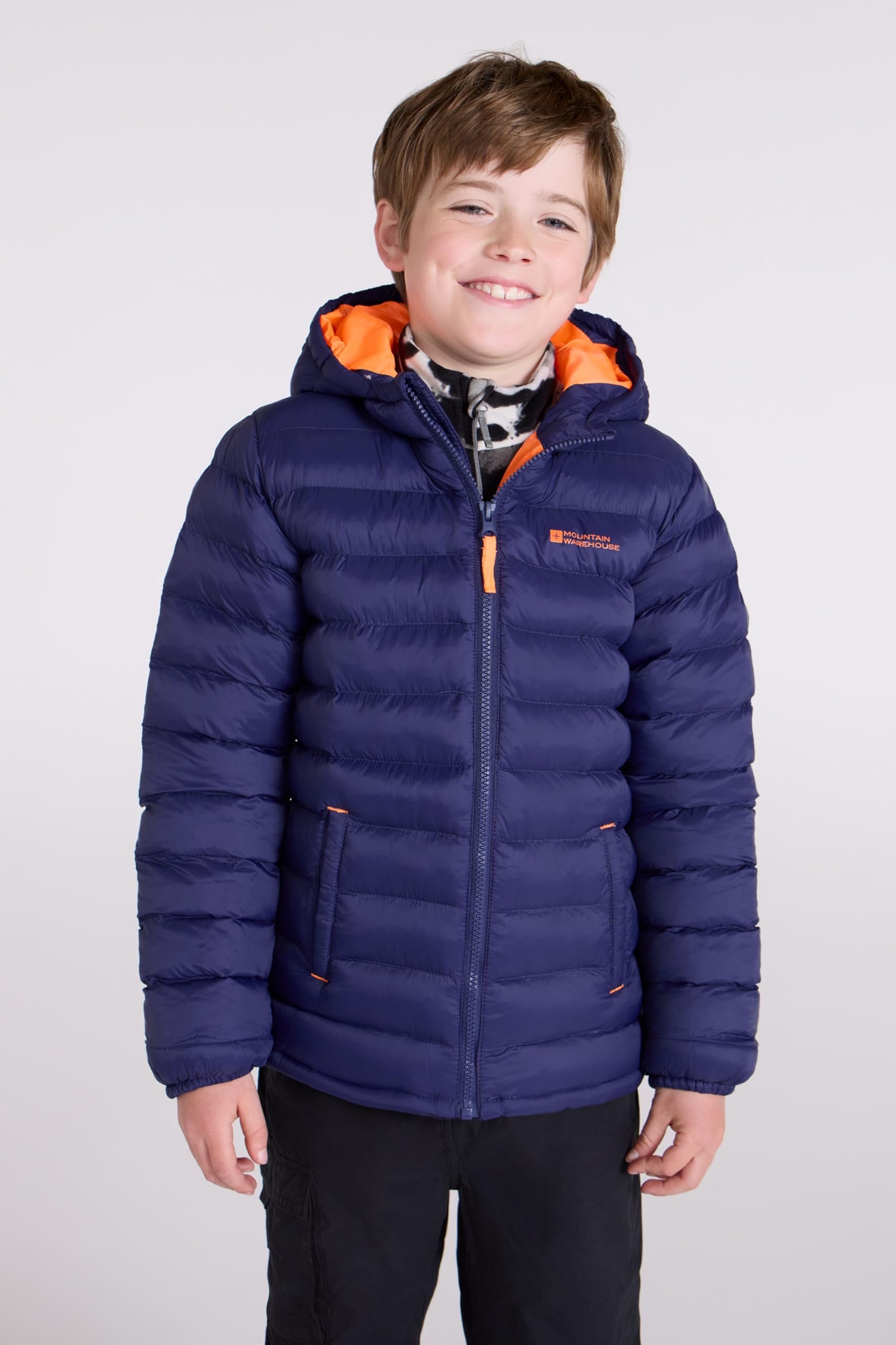 Mountain Warehouse Seasons Chaqueta Acolchada Niño Impermeable Invierno Capucha Microfibra