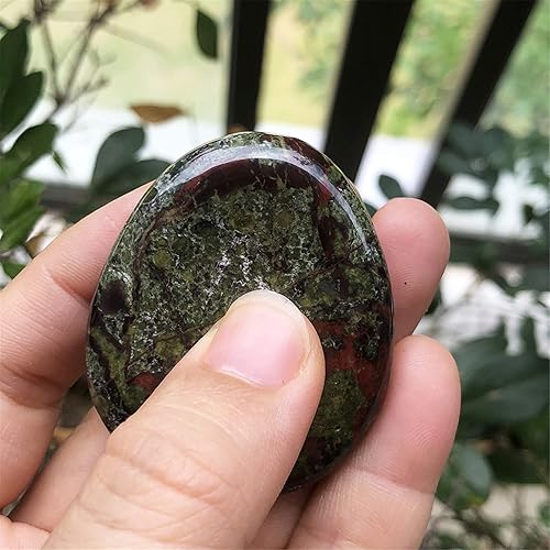 Miniatura 8 de Fekuar Piedra de cristal de mokaita natural para el pulgar, tallada a mano, piedras de bolsillo de lágrima de cristal curativo para aliviar la