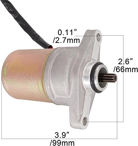 Miniatura 2 de Motor de arranque de 10 dientes para GY6 49cc 50cc 60cc 80cc scooter ciclomotor ATV Taotao Roketa Sunl Baja Jonway QMB139 motor scooter ciclomotor