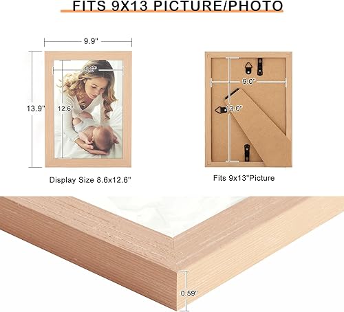 Vista 120 de Marco gris rústico de 18 x 24 pulgadas, marco para póster de 18 x 24 pulgadas, color gris envejecido, grande, retro, natural, 24 x 18 pulgadas