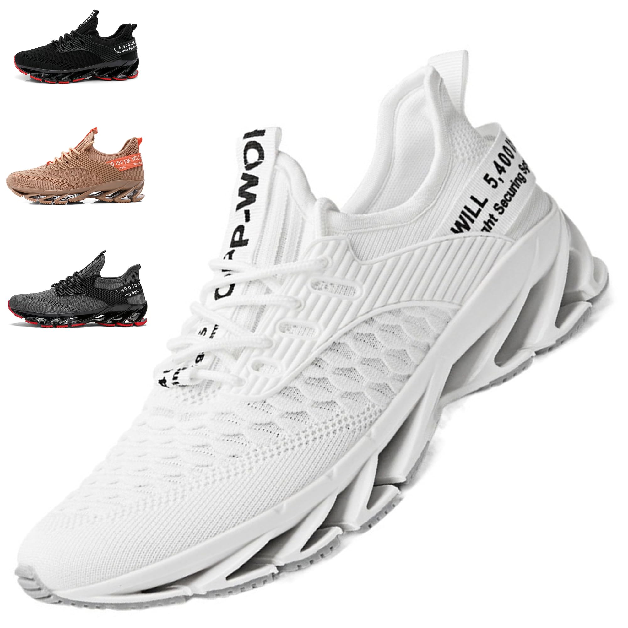 Uomo Donna Running Scarpe da Ginnastica Leggere Traspirante Casual Sportive Mesh Comode Fitness Jogging Sneakers Multicolore EU 36-46