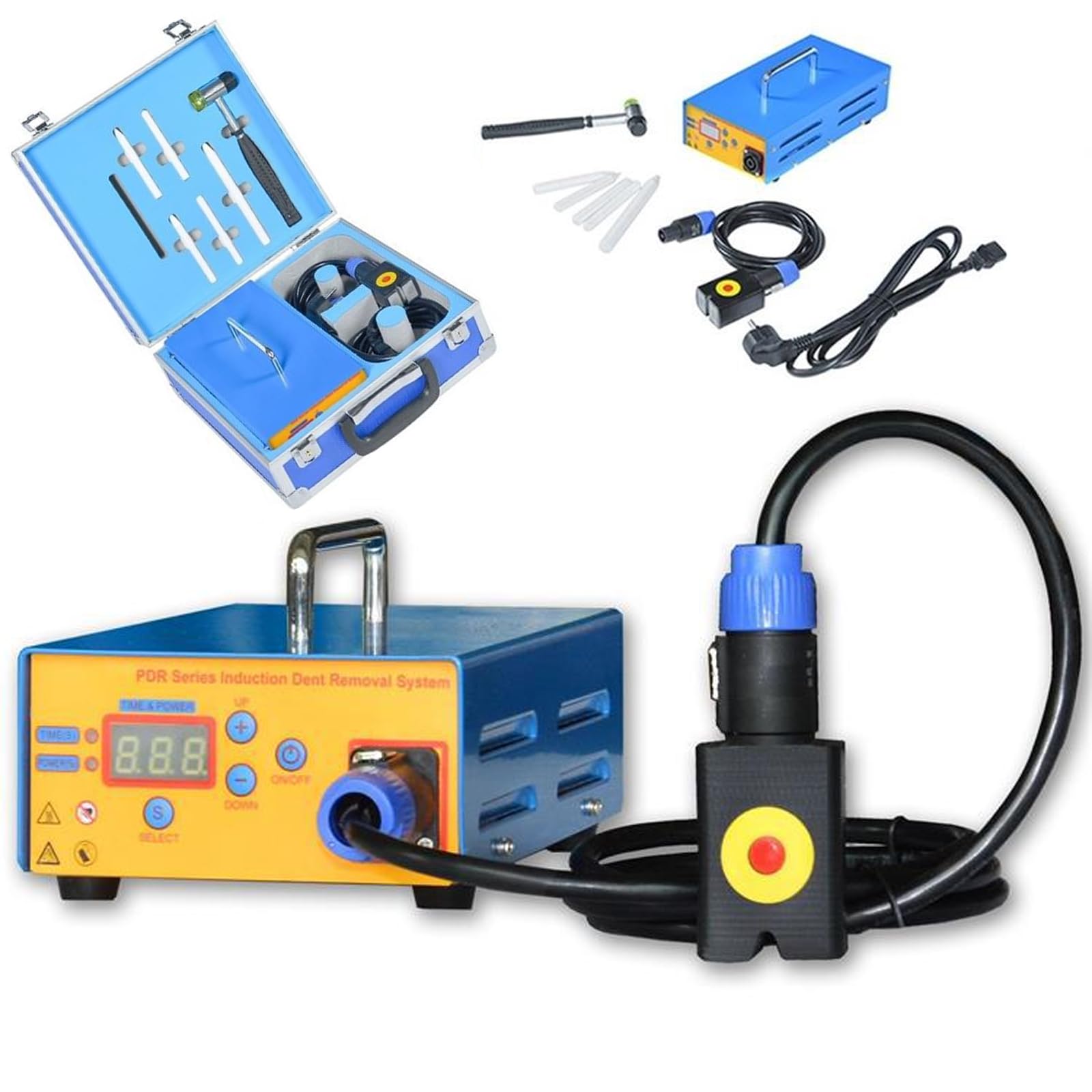 Boîte chaude à induction 380W appareil débosselage sans peinture kit traction voiture portable