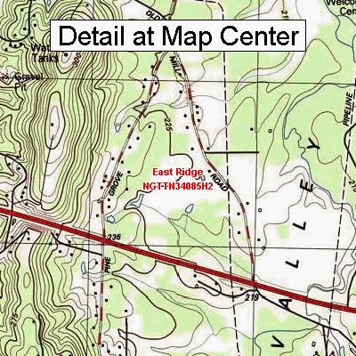 Amazon.com: USGS Topographic Quadrangle Map - East Ridge, Tennessee ...