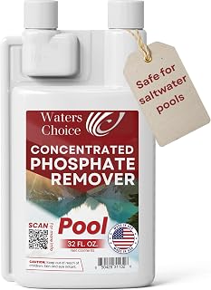 Waters Choice Concentrated Pool Phosphate Remover - 32 oz - Maximum Strength, Fast-Acting Solution for Eliminating Phosphates in Pools