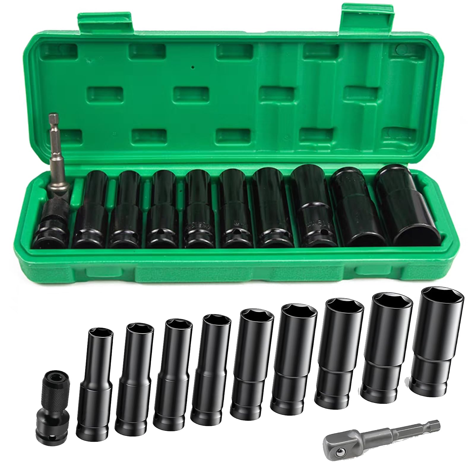 Douilles Longues à Chocs Hexagonal 1/2'', H6 (6mm) Douille Allen à Choc