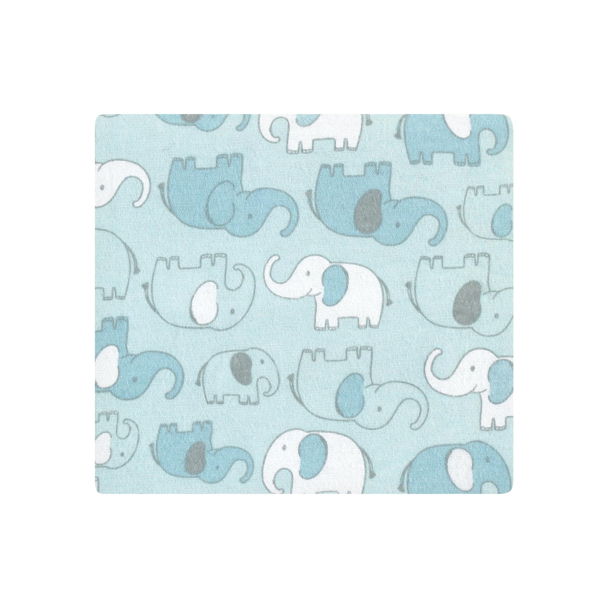 Hudson Baby Mantas unisex de franela de algodón para bebés, elefante nuevo, talla única