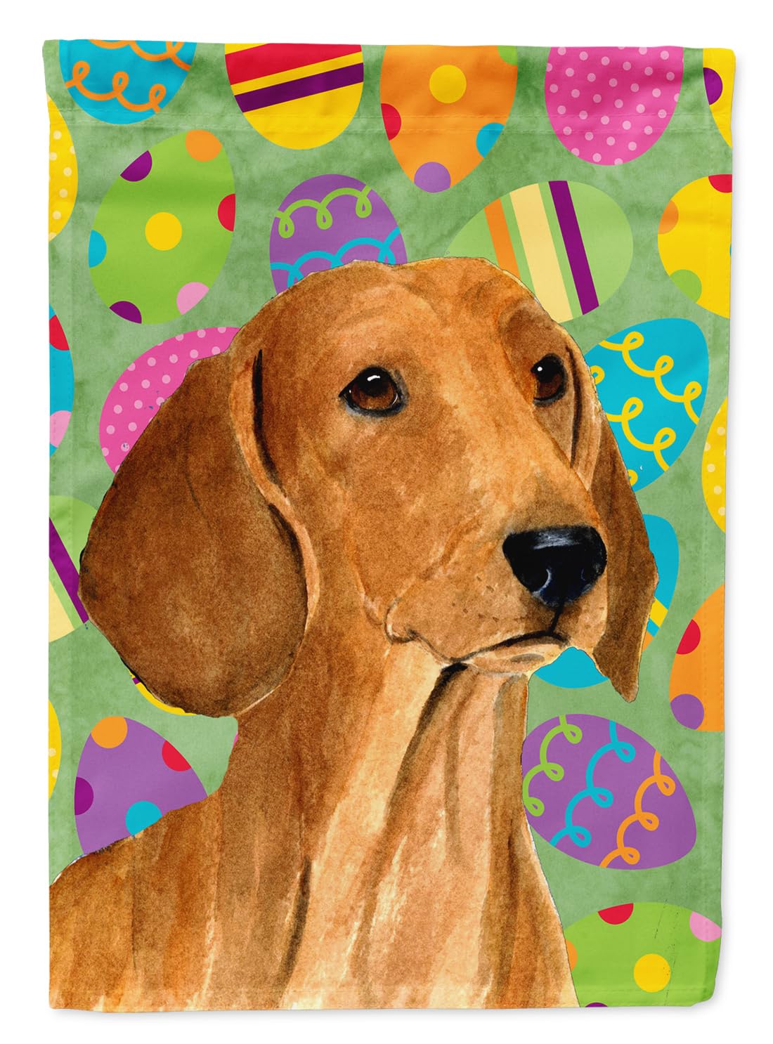 Dachshund Easter drapeau de jardin résistant aux intempéries SS4832GF