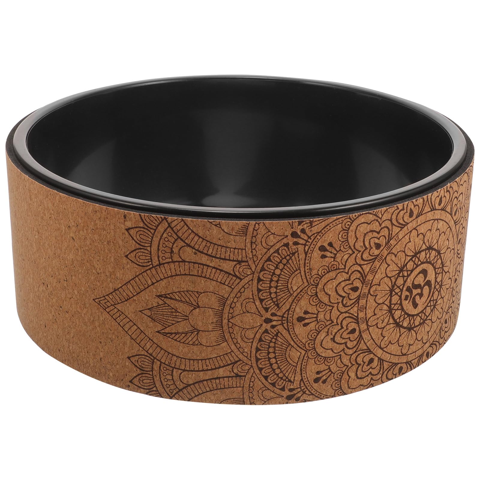 SUPVOX Ruota Yoga Legno e Pu Leggera Superficie Antiscivolo per Allenamento e Stretching della Schiena per Corsi di Yoga e Rilassamento