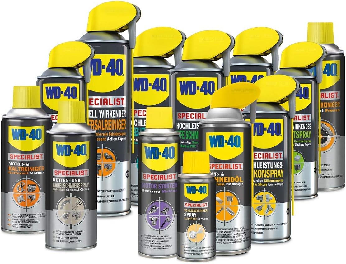 WD-40 Specialist Chain & Cable Lubricant Spray, 400 ml, Pack of 1, 94165