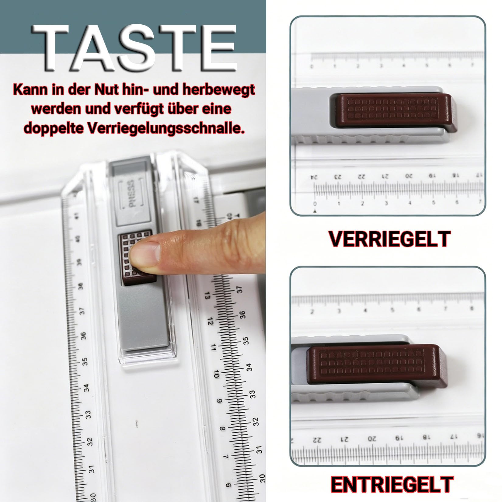 A3 Zeichenbrett, Geo-Board gz Platte, Multifunktionaler Zeichenplatte Din A3 Zeichenschiene mit Winkelmesser Papiersuchgerät Lineal Stützfuß für das Professionell Office Arbeiten Studenten (A3)