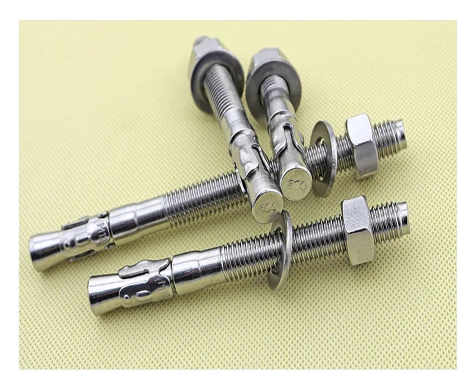 pernos de anclaje, Tornillo de expansión acero inoxidable 304, perno for reparación automóviles, M6, M8, M10, M12, M16, 2 unidades(60mm,M12)