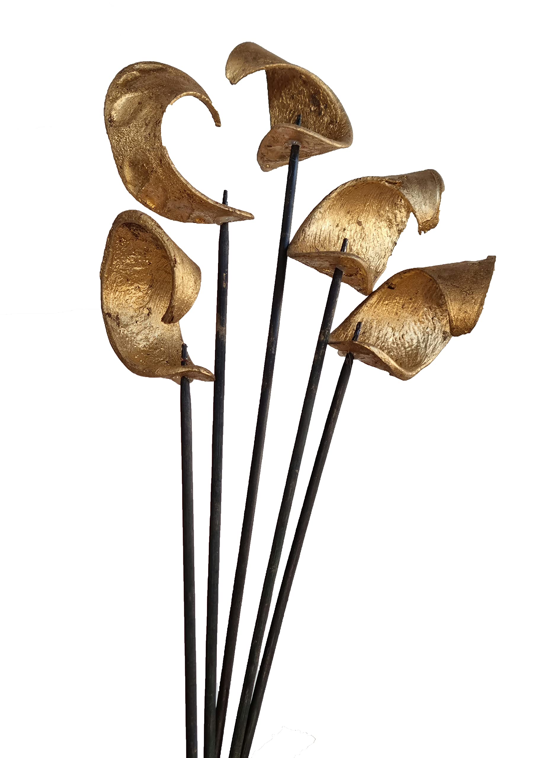 Curly Ting Exotic Wooden Flower Bunch In Light Brown 63cm 60-70 Dried Grass Reed