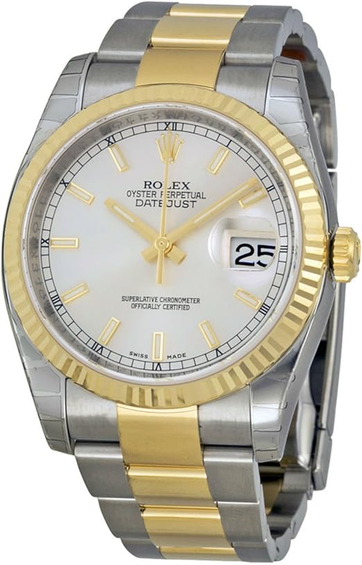 Rolex uomo M116233 – 0169 Datejust argento orologio : Amazon.it: Moda