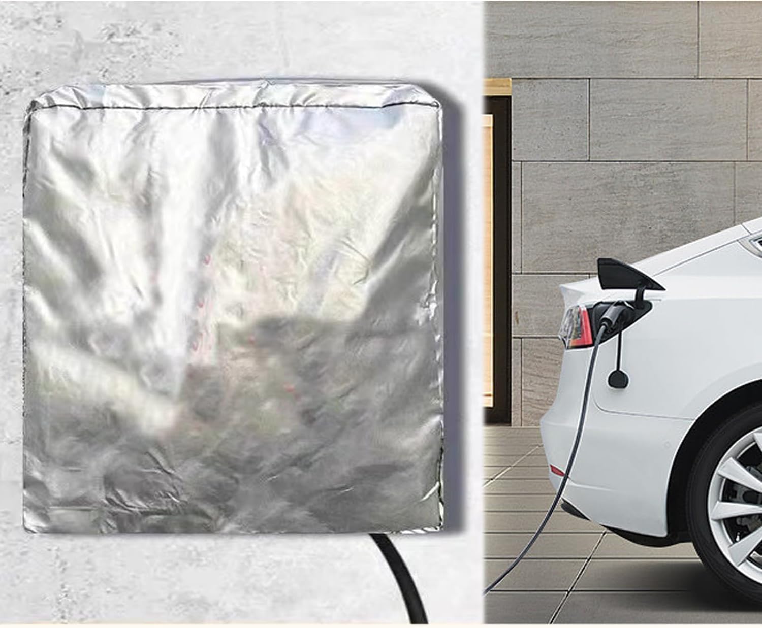 KIMHOME EV Charging Station Weather Protection Cover, Oxford Fabric, 40 x 32 x 20 cm, Wall Mount for Optimal Charger — view 5