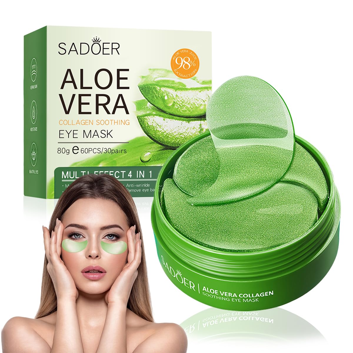  Kollagen Augenpads Gegen Augenringe Mit Aloe Vera Für Entspannte Augenringe und|minimieren Falten und Schwellungen
| Au