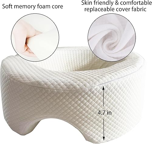Miniatura 5 de Breathe Easy Almohada boca abajo  Cómoda almohada para dormir boca abajo  Almohada ajustable para reposacabezas  Ideal para apoyo contorneado