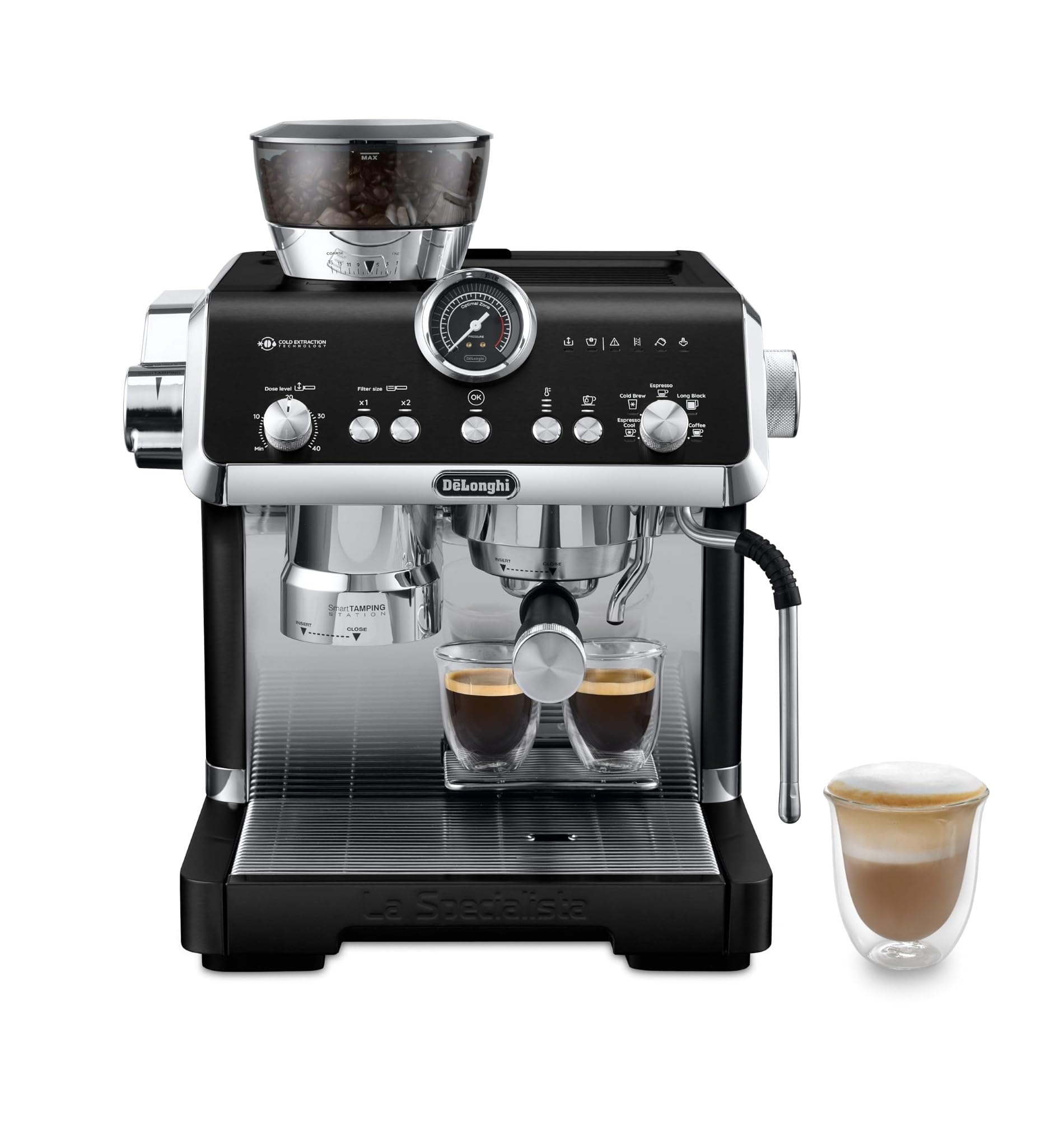 De'Longhi La Specialista Opera EC9555, machine expresso broyeur, infusion froide
