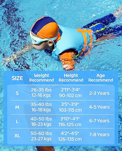 Miniatura 6 de Gogokids Chaqueta salvavidas para niños y niñas, traje de baño flotante