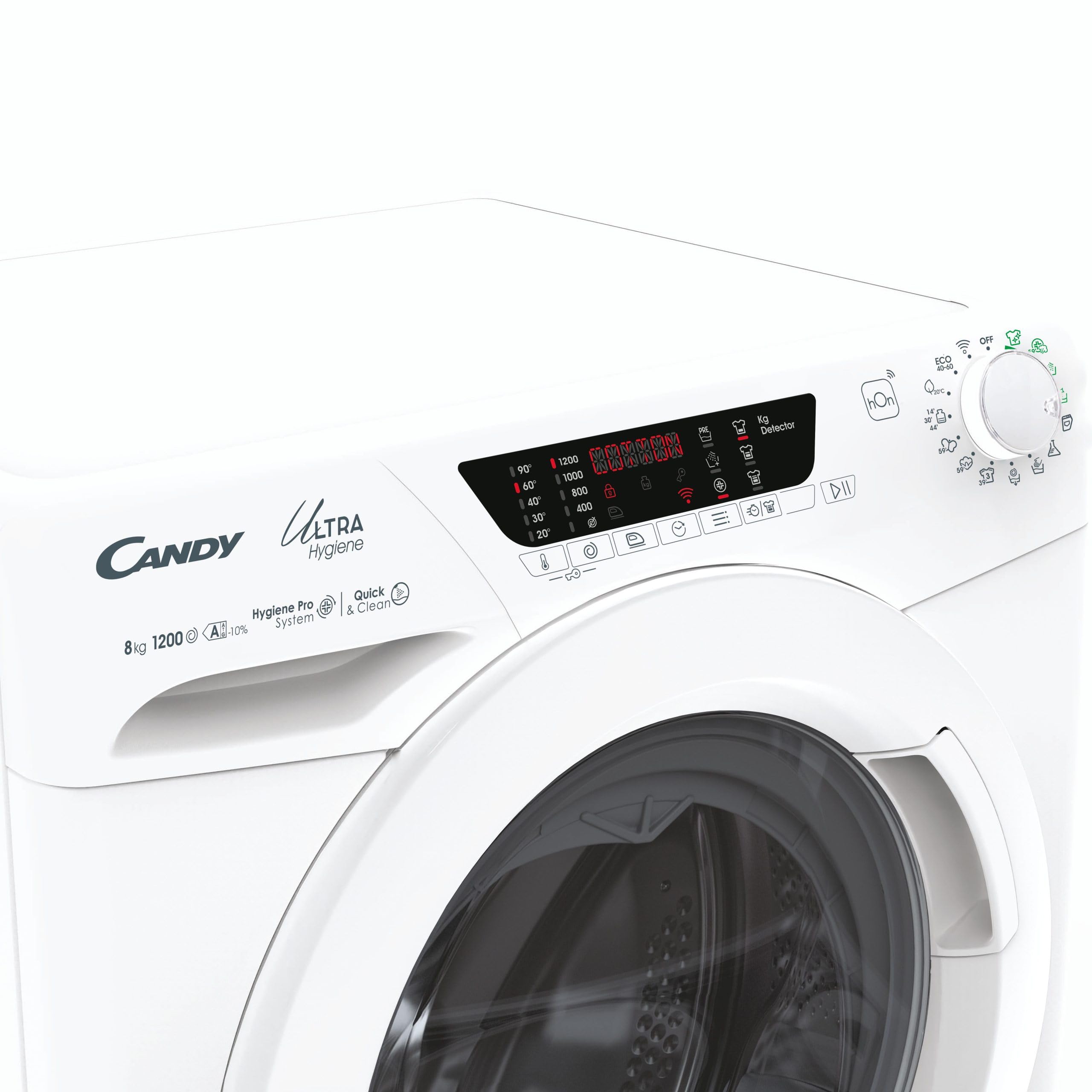 Candy HE 1284TWM6/1-S - Lavatrice 8 Kg, Classe energetica A, 1200 giri, Inverter