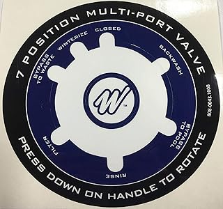 Waterway Plastics Filter Valve Label Decal Sticker 808-0043 fits WVS003 Swimming Pool Sand Filter Valve
