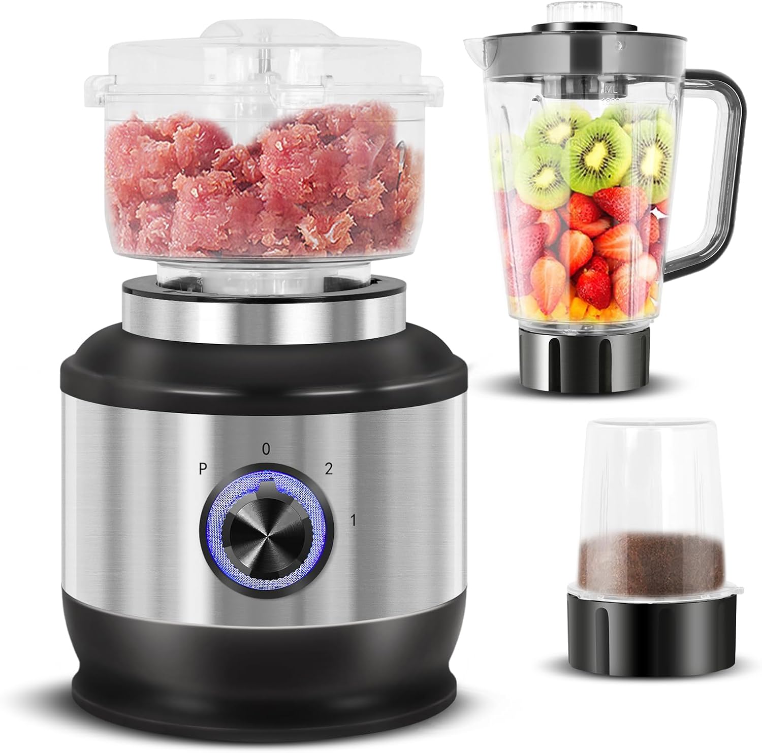 ADVWIN Multi Blender, 4 in 1 Food Processor, 1000W Kitchen Electric