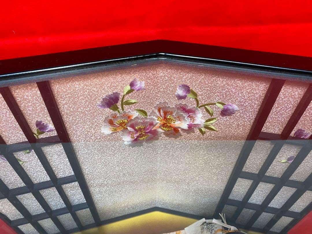 東京久月　雛人形ガラスケース入り親王飾り・間口約５７×奥行約２９×高さ約３８㎝ 雛人形 久月 ひな人形 お祝い ケース飾り 親王飾り ケース入り