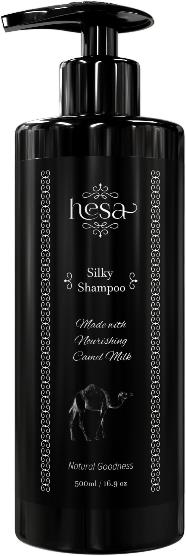 Natural Shampoo with Camel Milk & Tea Tree - Best Treatment for Damaged and Dry Hair, Hair Loss, Dandruff, Color & Keratin Treated. Sulfate Free and Anti-Frizz for Women & Men. 500ml / 17.6 oz
