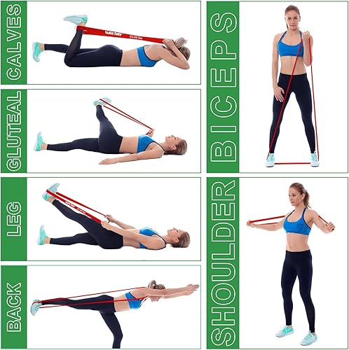 Miniatura 7 de Resistance Bands, Pull Up Bands, Workout Bands for Exercise, Thick Heavy Resistance Band Set with Door Anchor, Elastic Bands for Body Stretching