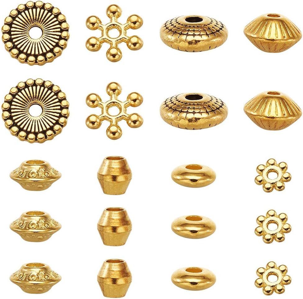 8 Styles, 320Pcs, Golden