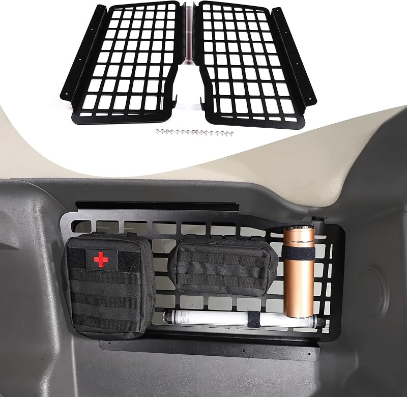 Lcojicep Rear Window Modular Shelf Shelf Interior Luggage Rack Compatible with Hummer H2 2003-2009, Trunk Storage Panel, Rear Window Storage Side Panel Kit Extension Shelf, Both Sides