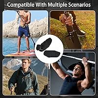 Vista 4 de 4-PCS Rypt Grip for Weight Lifting Deadlift Rows-Rubber Anti-Slip Ergonomic Lifting Gloves for Men and Women Training Palm Protectors for Gym